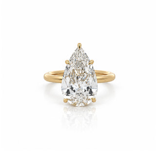 Pear Diamond Solitaire Ring