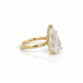 Pear Diamond Solitaire Ring