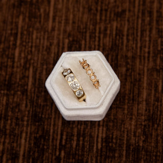 Five Stone Bezel Set Diamond Ring