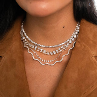 Infinity Lab Diamond Tennis Necklace