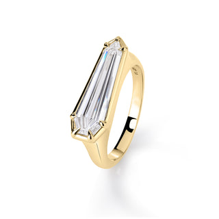 East West Geometric Lab Diamond Ring