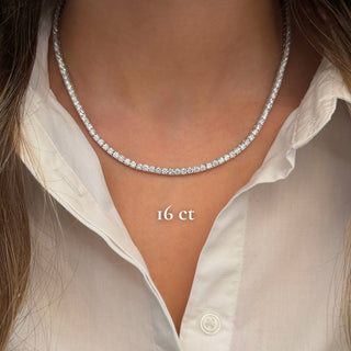Classic Diamond Tennis Necklace