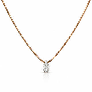 Pear Lab Diamond Snake Chain Necklace