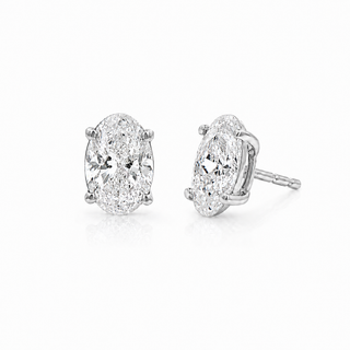 Oval Lab Diamond Studs