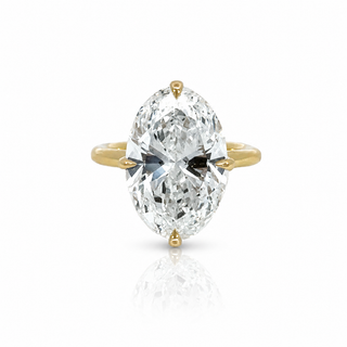 Oval Lab Diamond Engagement Ring
