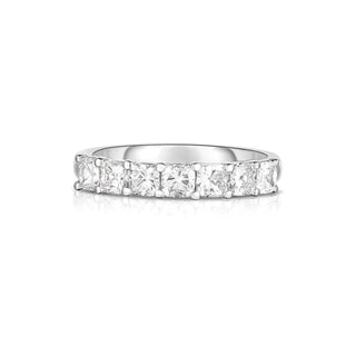 Cushion Diamond Half Eternity Band