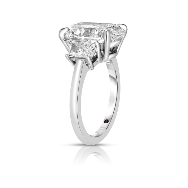 4.43 Carat Cushion Cut Diamond Engagement Ring