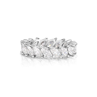 Diagonal Marquise Diamond Eternity Band