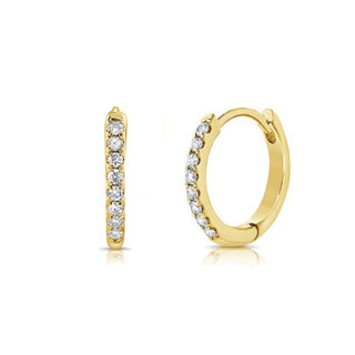 Diamond Huggie Earrings