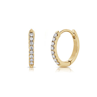 Diamond Huggie Earrings