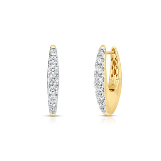 Eclipse Diamond Huggie Earrings