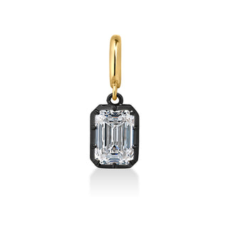 Georgian Emerald Cut Lab Diamond Pendant