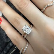 2.01 Carat Elongated Cushion Cut Diamond Engagement Ring