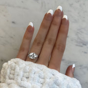 3.09 Carat Cushion Cut Diamond Engagement Ring