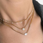 Emerald Cuban Chain Necklace