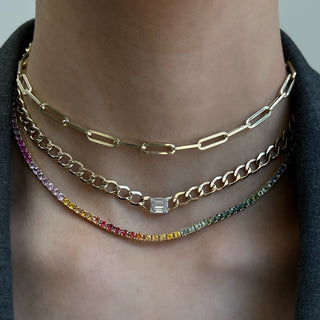 Chunky Paperclip Chain Necklace