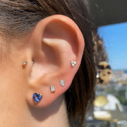 Mini Diamond Tripod Stud Earrings