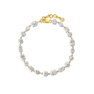 Georgian Mixed Shape Lab Diamond Bracelet
