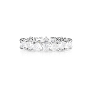 Heart Diamond Eternity Band