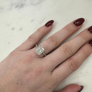 2.70 Carat Radiant Cut Diamond Engagement Ring