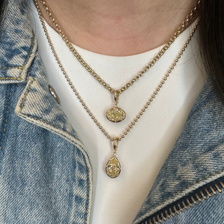 Pear Georgian Lab Grown Yellow Diamond Pendant