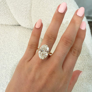 Oval Lab Diamond Engagement Ring