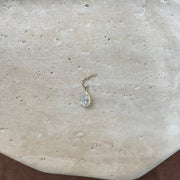 Pear Georgian Lab Grown Diamond Pendant