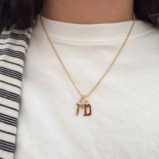 Gothic Letter "R" Pendant