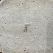 Emerald Georgian Lab Grown Diamond Pendant