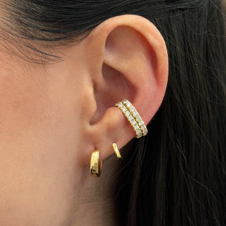 Solid Gold Huggie Earrings