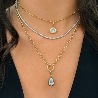 Classic Lab Diamond Tennis Necklace
