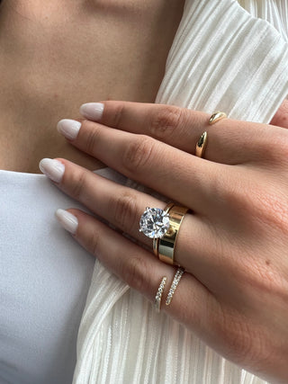 4.00 Carat Round Cut Diamond Engagement Ring