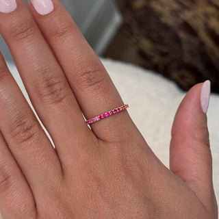 Multi-Color Gemstone Eternity Band