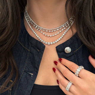 Classic Diamond Tennis Necklace