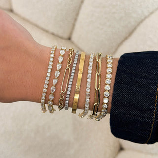 Bezel Lab Diamond Tennis Bracelet