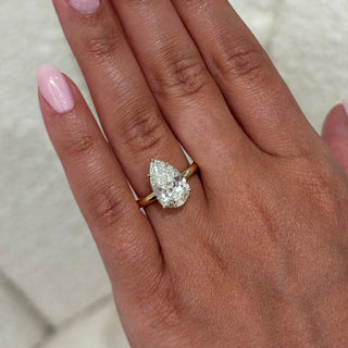 Pear Diamond Solitaire Engagement Ring