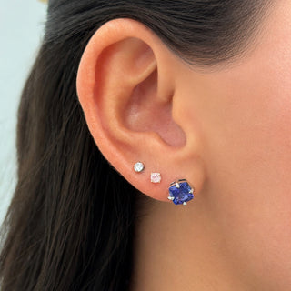 Tanzanite Stud Earrings