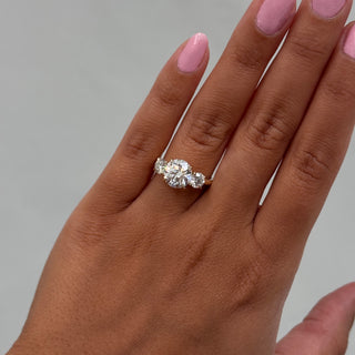 Round Diamond Three-Stone Engagement Ring