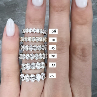 Oval Diamond Eternity Band