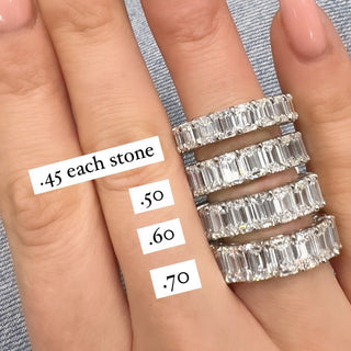 Emerald Cut Diamond Eternity Band