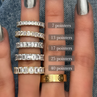 Emerald Cut Diamond Eternity Band