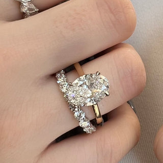 3.03 Carat Oval Cut Diamond Engagement Ring