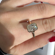 2.01 Carat Radiant Cut Diamond Engagement Ring