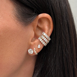 Emerald Cut Lab Diamond Ear Cuff