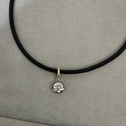 Pear Georgian Lab Grown Diamond Pendant