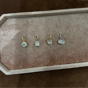 Pear Georgian Lab Grown Diamond Pendant