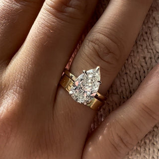 2.51 Carat Pear Cut Diamond Engagement Ring