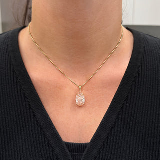 Pear Pink Diamond Pendant