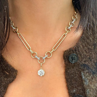 Georgian Round Lab Diamond Pendant