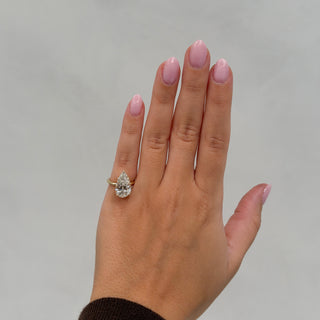 Pear Diamond Solitaire Ring